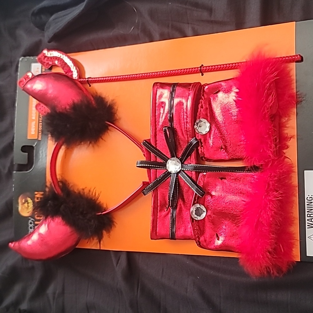 Happy Halloween Red and Black Devil Accessories